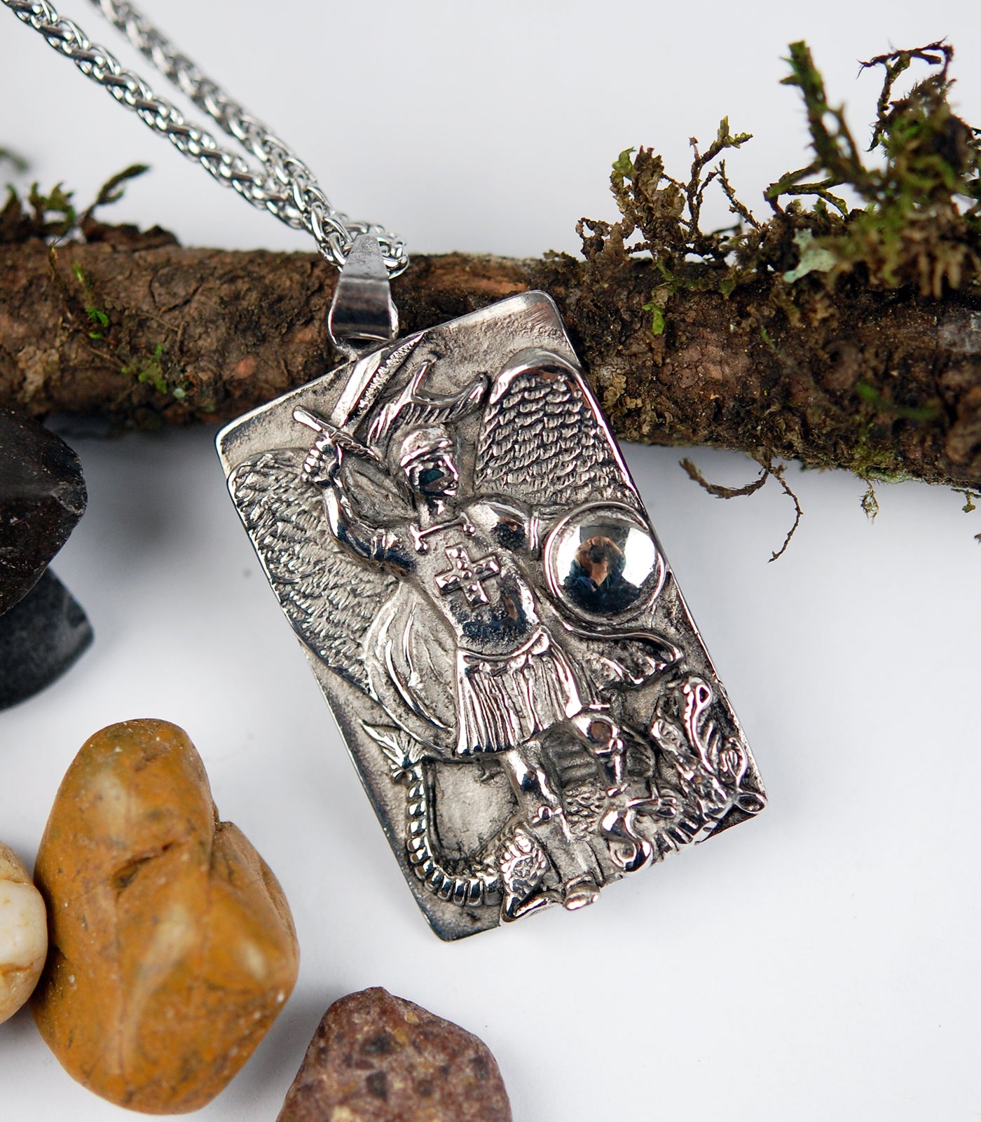 Stainless Steel St. Michael the Guardian Pendant