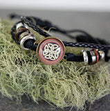Cream Celtic Knot Cabochon Bracelet