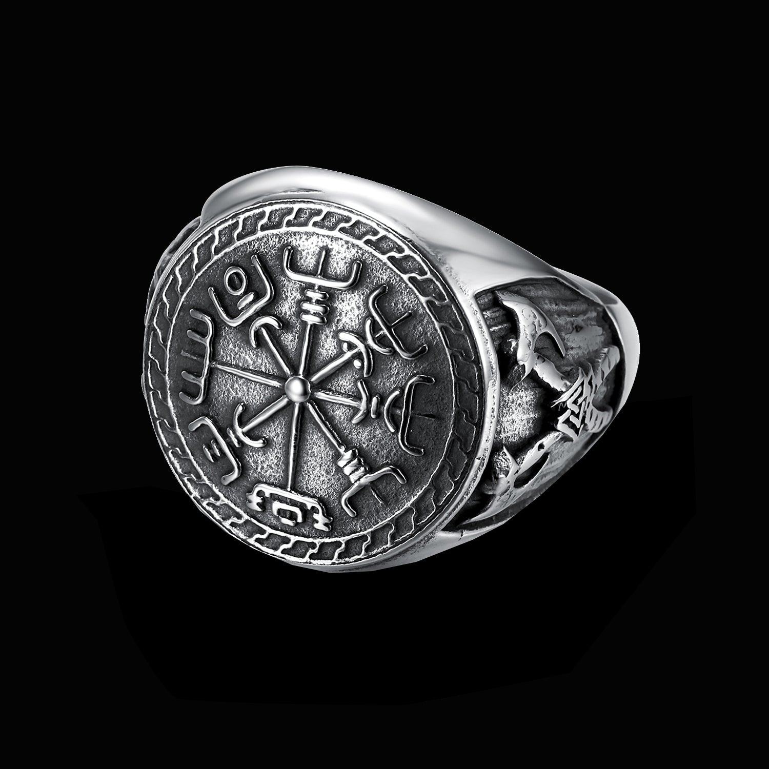 Vegvisir - Viking Compass Ring
