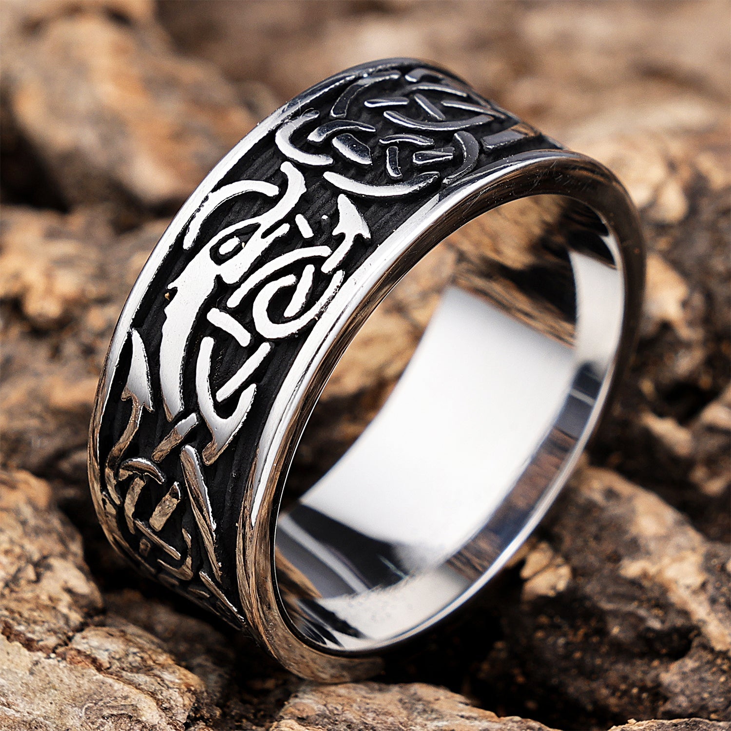 Celtic Dragon Guardian Ring