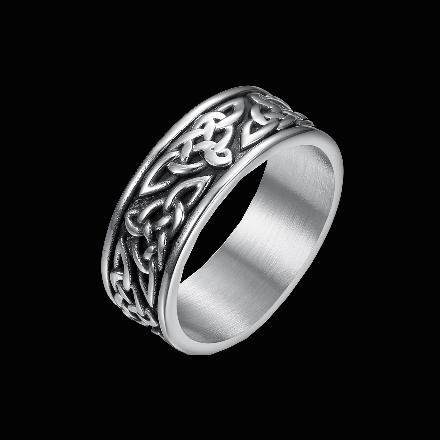 Long Trinity Knot Band Ring