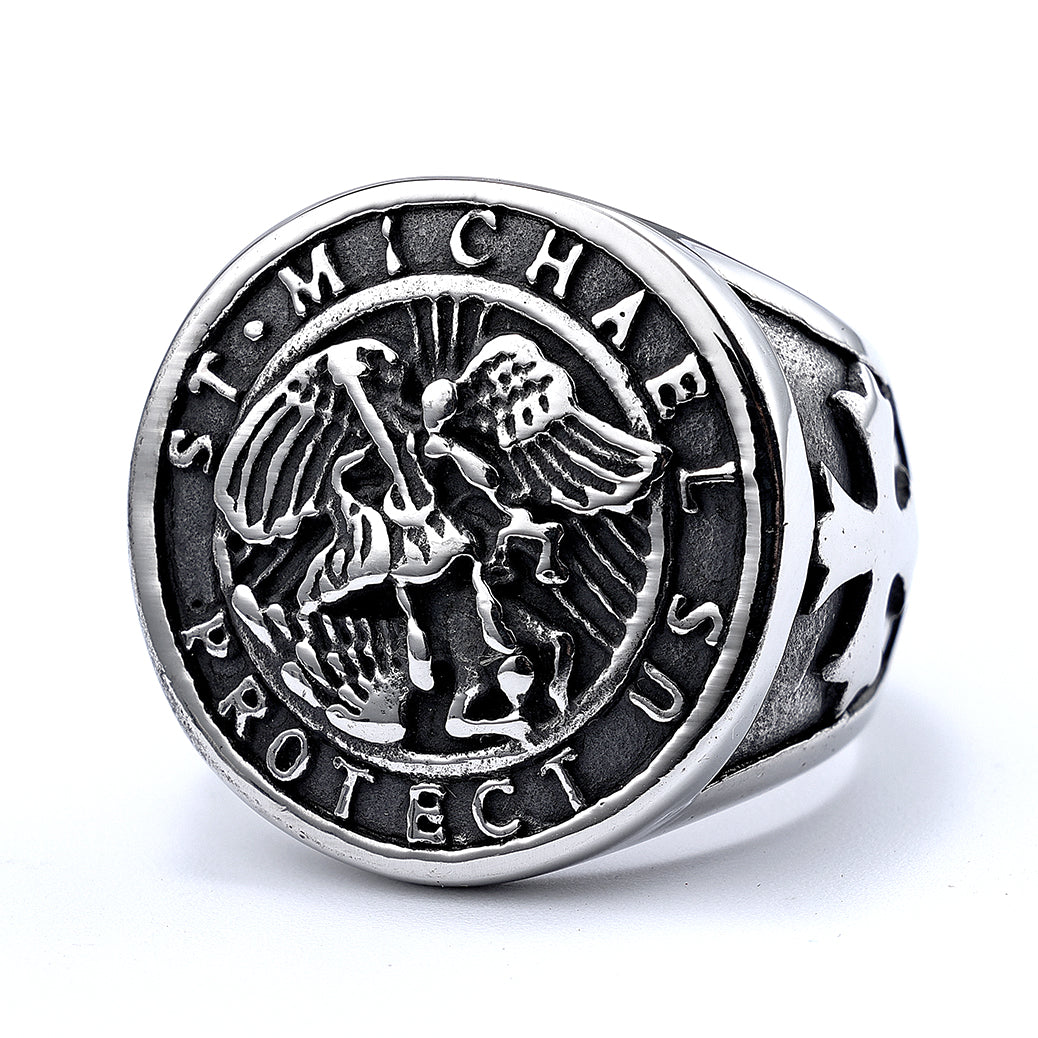 St. Michael "Protect Us" Ring